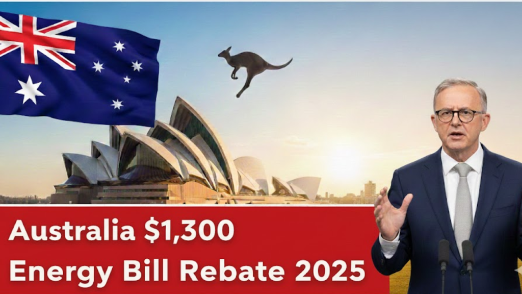 Australia $1,300 Energy Bill Rebate 2025