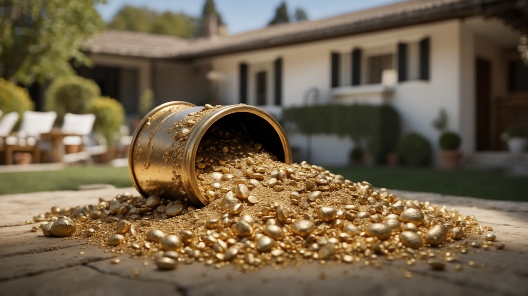 French Homeowner Unearths $700,000 Gold Treasure While Digging a Backyard Swimming Pool