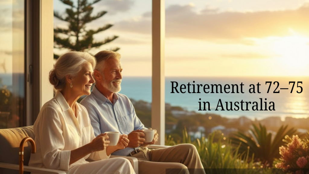 Retirement at 72–75 in Australia