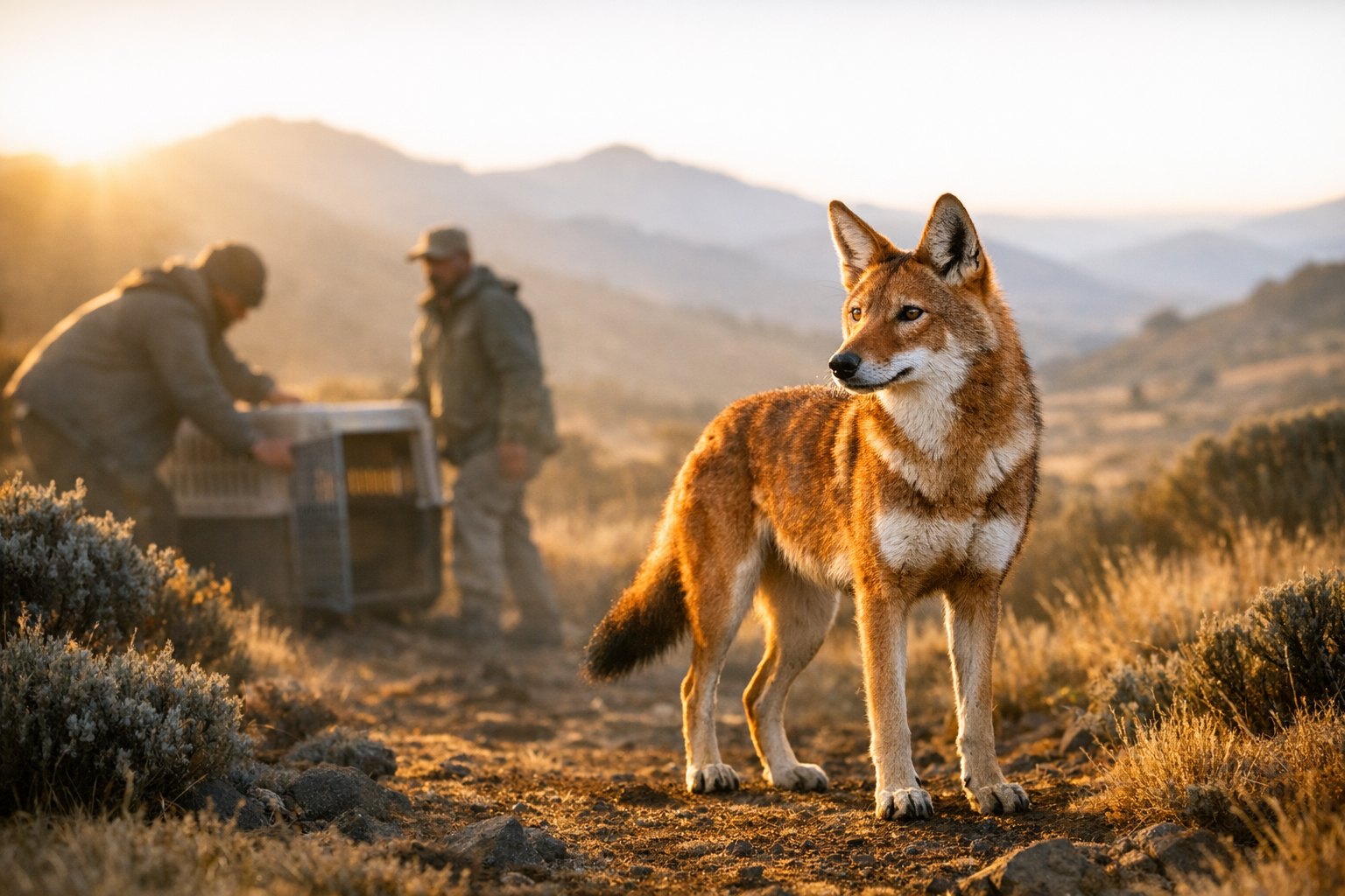 Meet the First Ethiopian Wolf Ever Rescued: How It Was Healed and Returned to the Wild